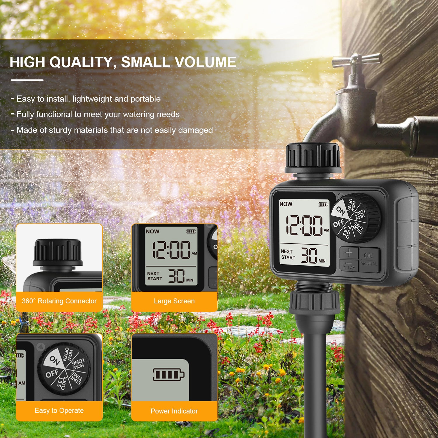Automatic Plant Watering Timer | Dual Outlet System