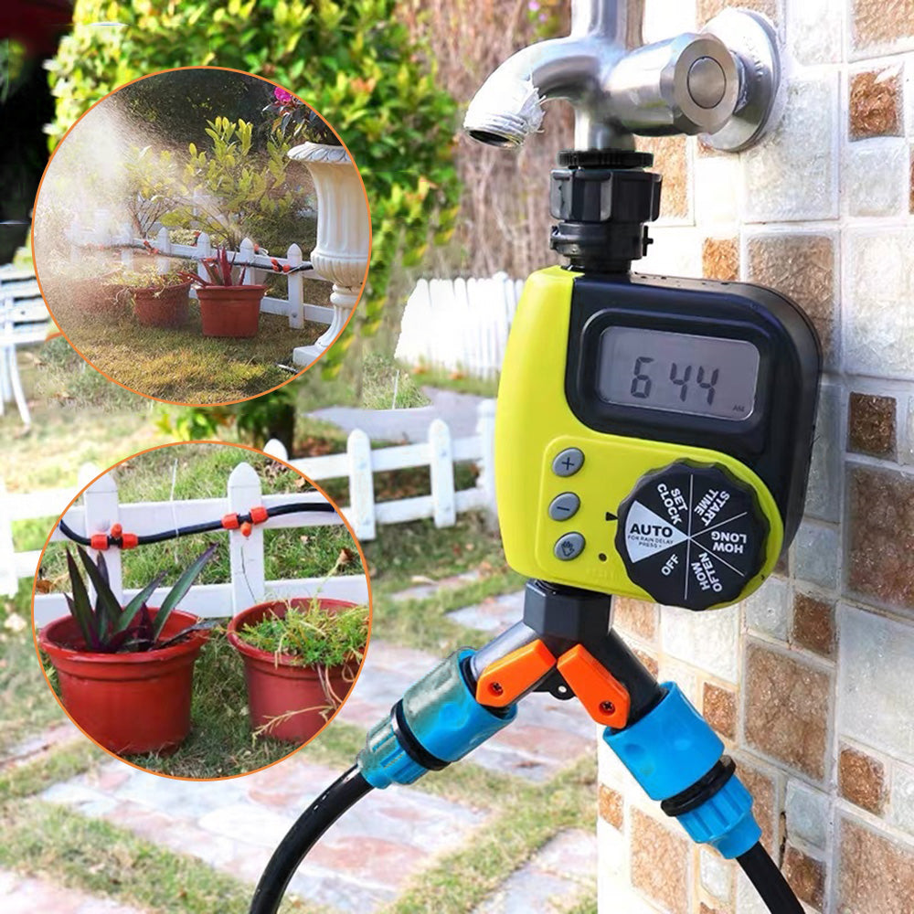 Automatic Garden Watering System with Timer Control