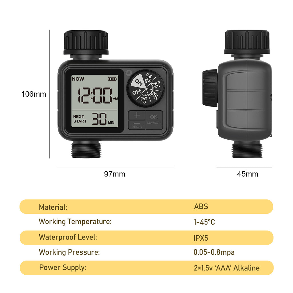 Automatic Plant Watering Timer | Dual Outlet System